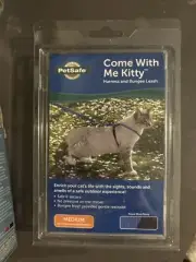 PetSafe COME WITH ME KITTY Cat Harness and Bungee Leash Royal Blue/Navy Medium