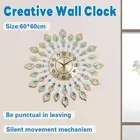 Artiss Wall Clock 60cm Large 3D Modern Crystal Luxury Round Home Decor Clock