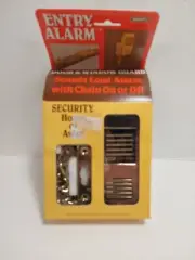 Vintage LEVITON Snapit Entry Alarm Door & Window Gold Brass 80s 70s Retro Decor