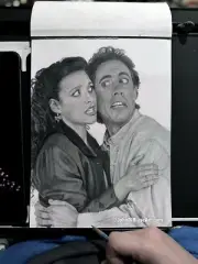 Elaine Benes (Julia Louis-Dreyfus) and Jerry Seinfeld Pencil Drawing 9" x 12"