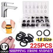 225pcs Assorted Black O RING SET Sealing Ring Plumbing Tap O-Ring Washer AU