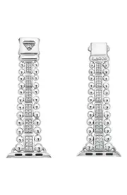 LAGOS Smart Caviar Sterling Silver & Diamond Apple Watch® Watchband