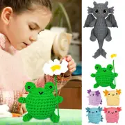 Crochet Kit For Beginners With Crochet Thread Cartoon Cat Suffed Toys Gift