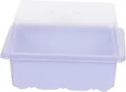Sosoport 2 Sets Garden Sprouter Tray Kit Humidity and Temperature Control Germination Trays with Transparent Lid for Seedlings Flowers Vegetables and