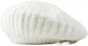[Generic] Beret Hat for Women, Crochet Knit Beret,Style Beanie Hat Winter Warm Lining Knit Cap Lightweight Ladies Hats Knit Beanie Hats