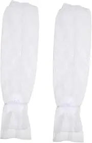 [DOITOOL] Sunscreen Lace Ice Sleeves Ice Silk Sun Sleeves Bandana for Cooling Arm Sleeves Net Warmers Protective Aquarium Sump Mission Kit Marine Sock UV Hat Mesh White