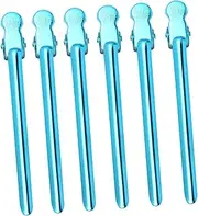 TOYZFRIENDY 6pcs Hair Salon Clips Hair Padding Square Hair Clips Hairdresser Sectioning Hair Mini Small Butterfly Hair Clips Hairdressing Clips Sectioning Daisy Hair Clips Rollers Curls Blue