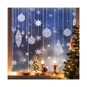 Window Privacy Film, Christmas Static Clings Decorative Bathroom Blocking UV ...