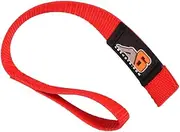 Agency 6 Winch Hook Pull Strap - RED - 1 INCH Wide - Heavy Duty - Made in The U.S.A.