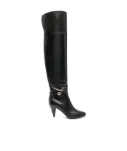 Dolce Gabbana DG Over-The-Knee Boots 36.5,35.5 Black