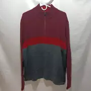 Eddie Bauer sweater pullover quarter zip mens XL