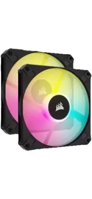 CORSAIR AF SLIM Series, AF120 RGB SLIM, 120mm X 15mm Fluid Dynamic RGB Fan x 2