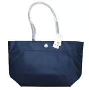 TORY BURCH Navy Blue Zip Nylon Tote NEW