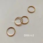 NOBBY【現貨免運X 鋼鍍18K】極簡金色素面戒指（4SIZE）R149