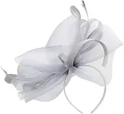[Ipetboom] Wedding Mesh Fascinator Headband Elegant Tea Party Head for Women Stylish Banquet Hair Accessory Comfortable and Durable Design for Special Occasions