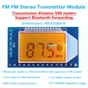 FM Stereo Audio Transmitter Circuit Board Bluetooth 76-108MHz FM Station Module