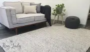 Essence Scandinavian Beige Silver Felted Wool Rug