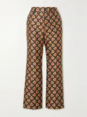 [La DoubleJ] La DoubleJ - 24/7 Jacquard Straight-leg Pants - Black - x small x small Black