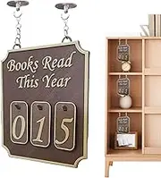 Book Reading, Bookshelf Accessories, 4.49x5x0.35 Inches, Modern Book Counter Display, Decorative Log Ornament, Women, Study, Reader Desk, Library, Home, Office, Living Room, Nook