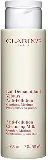 Clarins Anti-Pollution Cleansing Milk with Gentian Moringa by Clarins for Unisex - 7 oz Cleansing Milk, 210 ml