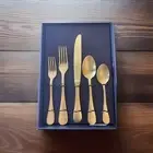 ALESSANDRA GOLD 5 Piece Place Setting Oneida Vivanti Stainless Flatware 3 Sets
