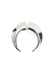 Half Moon Earrings One size White