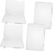 GLSTOY Document Holder A5 Paper Storage Box Lids Organiser Box Plastic Cube Storage for Office Home