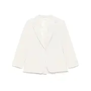 [Calvin Klein] Calvin Klein Seersucker Blazer 38 FR WHITE