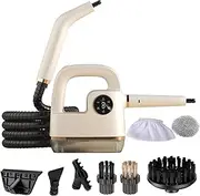 Steam Cleaner, 1500W Handheld Steam Cleaning Machine with 300ml Water Tank & 3 Brushes, Digital Display, 20s Quick Heating, 4 Bar High-Temperature Pressurized Steams for Couch, Floor Tile, Bathroom