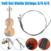 Full Set Violin Strings Size 4/4 & 3/4 Steel Strings G D A and E Strings G2W3