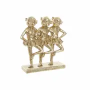 Decorative Figure Dkd Home Decor Fz-91957 Grey Golden Resin Rectangular Colonial Modern Monkey 23 x 9.5 x 24 Cm