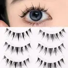 Fluffy Curly False Eyelashes Wispy Cosplay Lashes Manga Lashes Women Girls