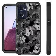 FUSION For OnePlus Nord N300 5G Case Hybrid Phone Cover CAMO ART GRAY