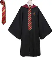 Sztxj (L)Gryffindor Wizard Robe Gryffindor Uniform Robe, Cape and Tie, Wizard Dress for Adult, Halloween Cosplay