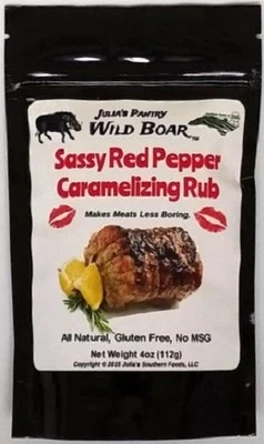 Wild Boar Caramelizing Butt Rub, Sassy Red Pepper, 4oz