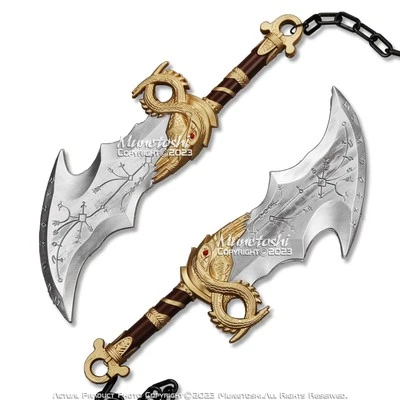 17” Foam Chain Chaos Blades Kratos Ragnarok War Fantasy Video Game Cosplay Prop