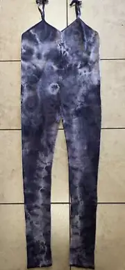 New Small Unitard Warm Up Purple Fleeced Dance