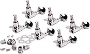 CIMAXIC 6 Gc206e Guitar Tuning Pegs Silver Essential Replacement for Guitar Tuning Keys