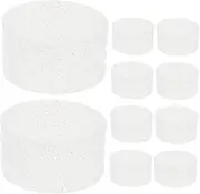 PAMINGONO 10pcs Silicone Rubber Bands: Silicone Tennis Racket Finishing Rings - Grip Bands for Secure Overgrip Fixation - Anti-Slip Performance