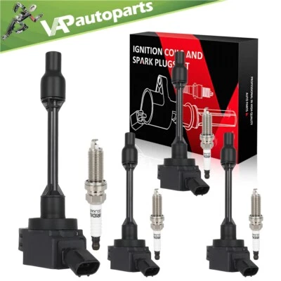 4 For 2020-2020 Toyota Corolla L4 1.8L GAS Ignition Coil & Spark Plug (for: Toyota)