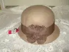 NWT Women's Wool Fedora Bucket Hat Light Brown Anne of Green Gables Replica