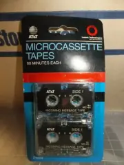 AT&T Lucent Tech Microcassette Tapes Set 2 MC-60 MC60 Tapes