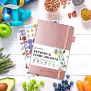 Epewizd Fitness & Food Journal Hardcover Wellness & Diet Tracker 93-Day Planner