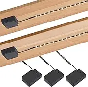 Toyunia 3 Pack Battery Operated LED Strip Lights for Under Cabinet, Under Counter Click Light for Kitchen Cabinet Closet Shelves (Cool White) 5000K, Without Batteries