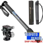 Leofoto MP-284C+VH-10S CF Monopod with VH-10S Two Way Tilt Head