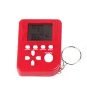 3 Pcs Mini Handheld Electronic Tetris Game Machine Pocket Stress Relief Toy Keychain Random Color Solid color 5 colors random