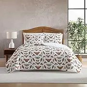 Eddie Bauer - Quilt Set, Super Soft Bedding with Matching Sham, Silky Smooth & Breathable, Classic Home Essentials (Wilford Butterfly Beige, Twin)