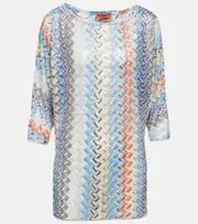 [Missoni Mare] Missoni Mare Zig-zag knit top AU 8 blue