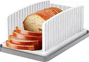 Adjustable Bread Slicer with Crumb Catcher Tray - Thickness & Width Adjustable for Homemade Bread and Loaf Cakes - Keep Kitchens Clean