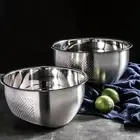 Rustproof Rice Washing Bowl Stainless Steel Vegetables Drain Basket Pasta
